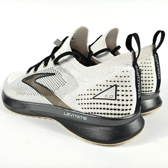 Brooks Levitate Stealthfit 5 Mens 10.5 Running Shoe White Gray Black 1103721D135 - Picture 6 of 16